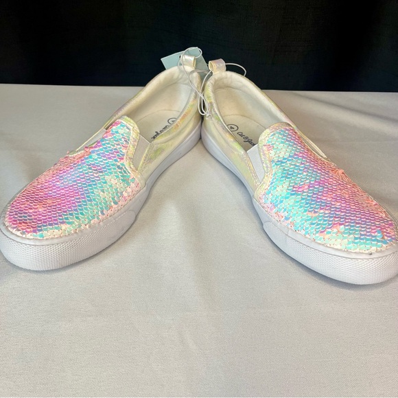 Girl's Colorful Sequin Slip-On Sneakers - Picture 4 of 8